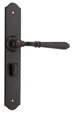 Reims Lever - Long Backplate Matt Black / Privacy | Privacy