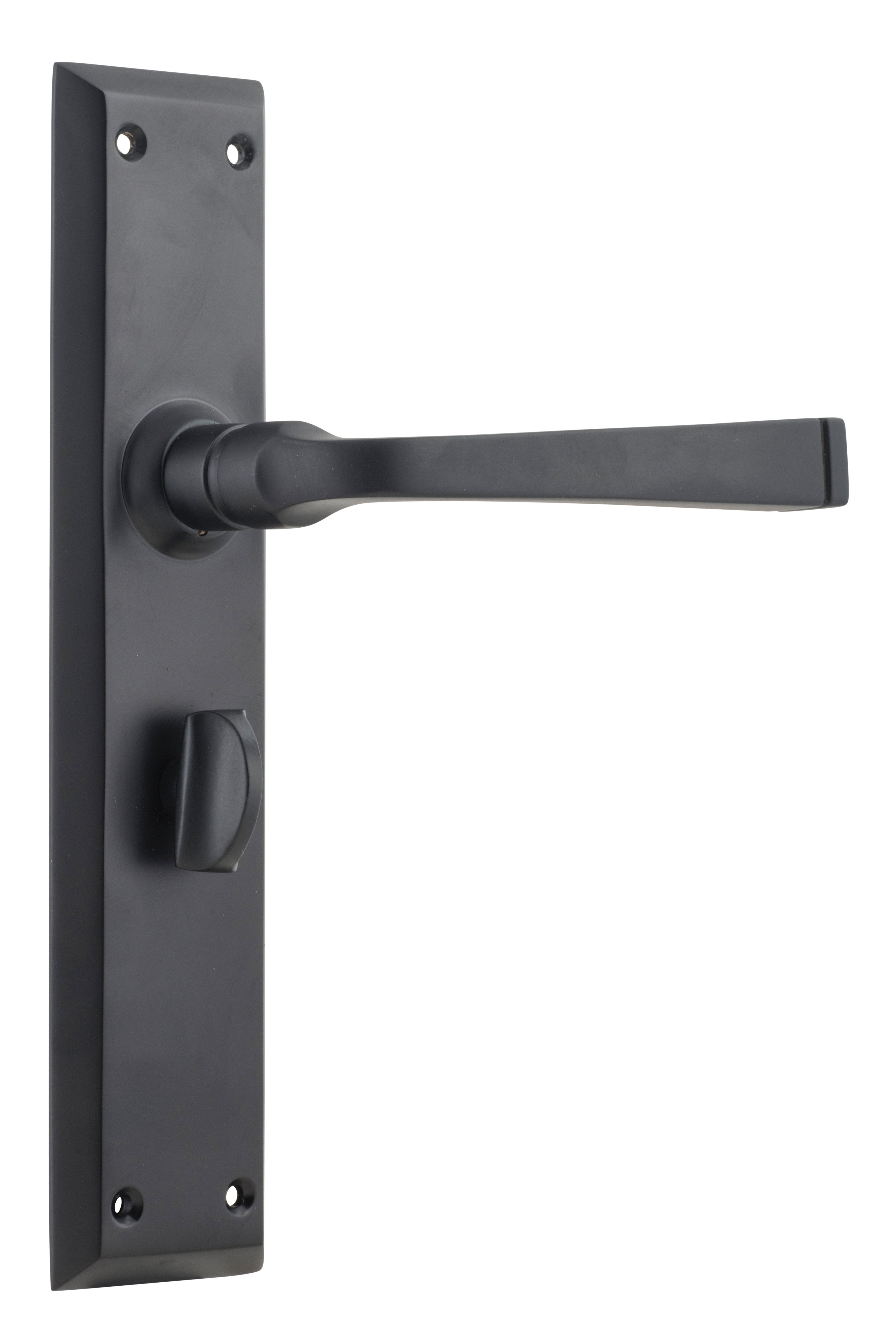 Menton Lever - Long Backplate Matt Black / Privacy | Privacy
