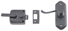 Screen Door Latches - Left Hand Matt Black