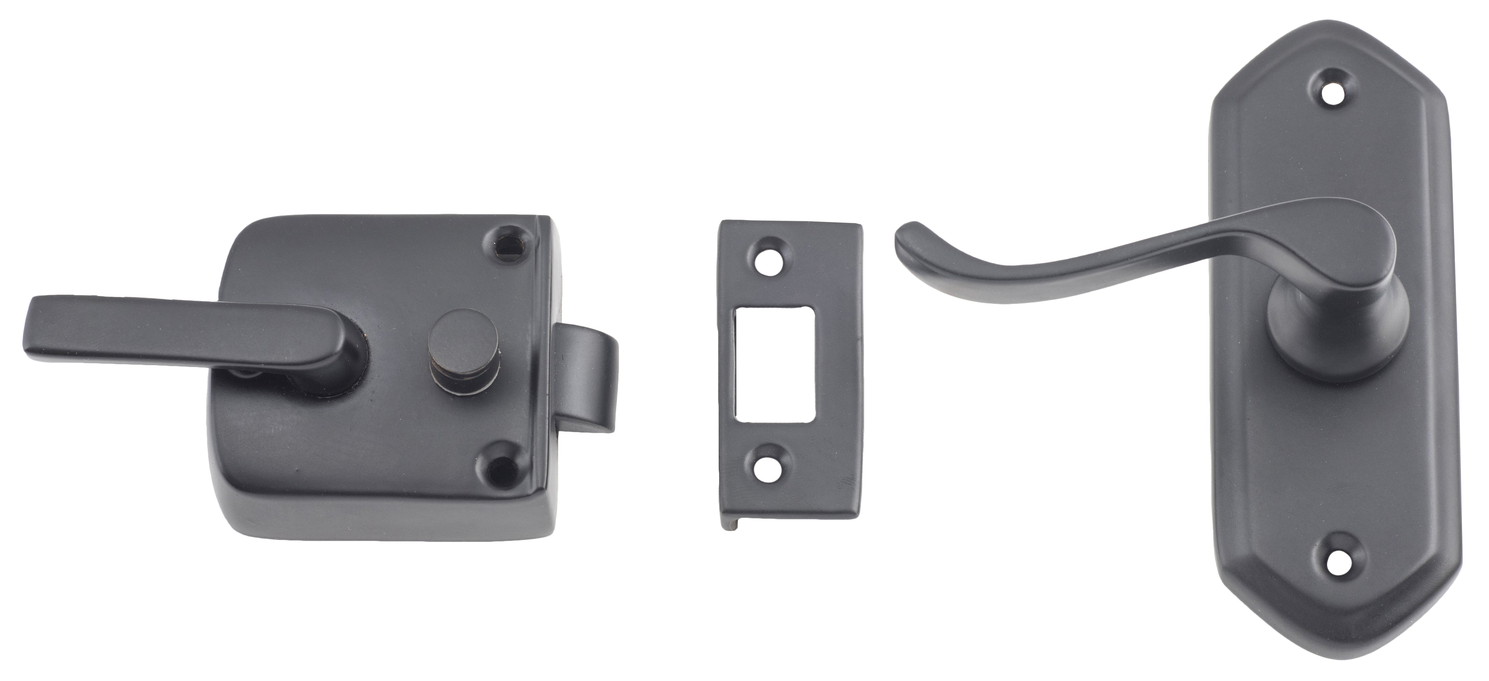 Screen Door Latches - Left Hand Matt Black