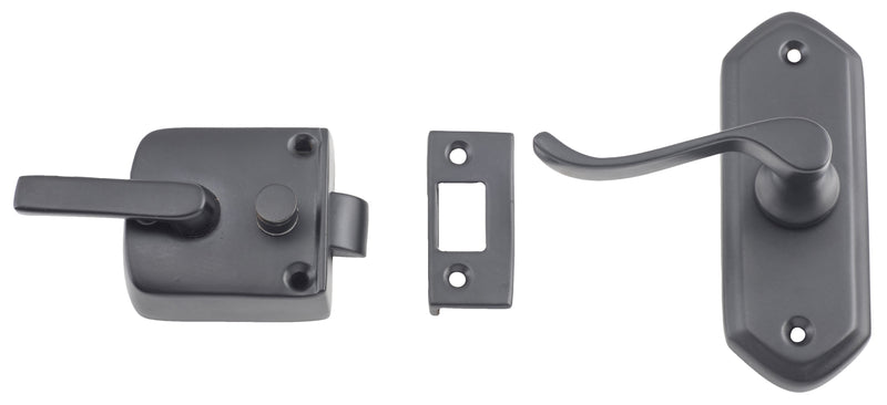 Screen Door Latches - Left Hand Matt Black