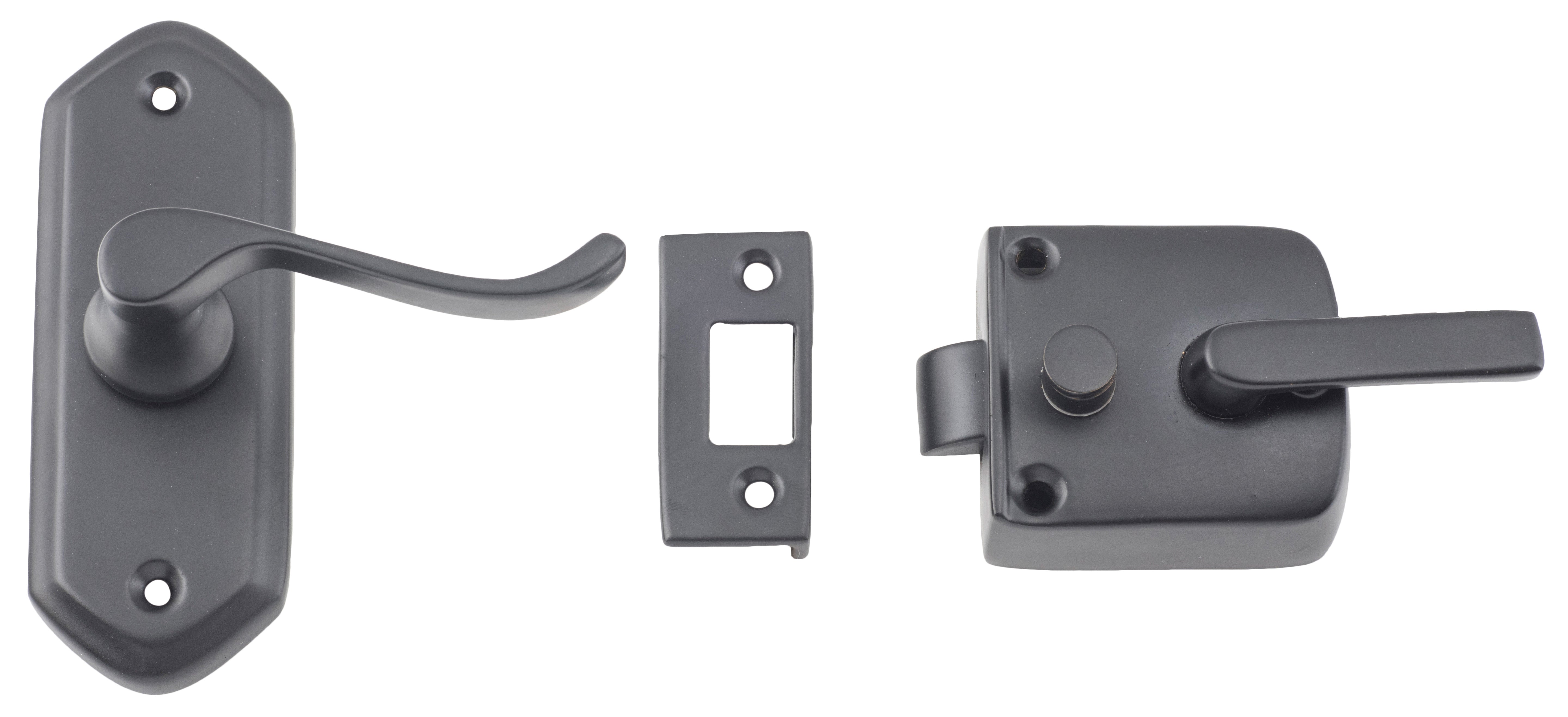 Screen Door Latches - Right Hand Matt Black
