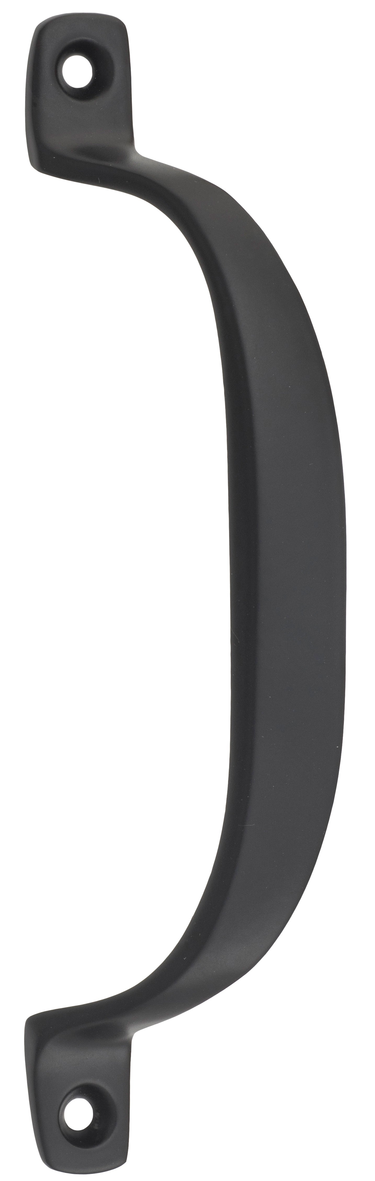 Offset Pull Handle Matt Black / H130xP23mm
