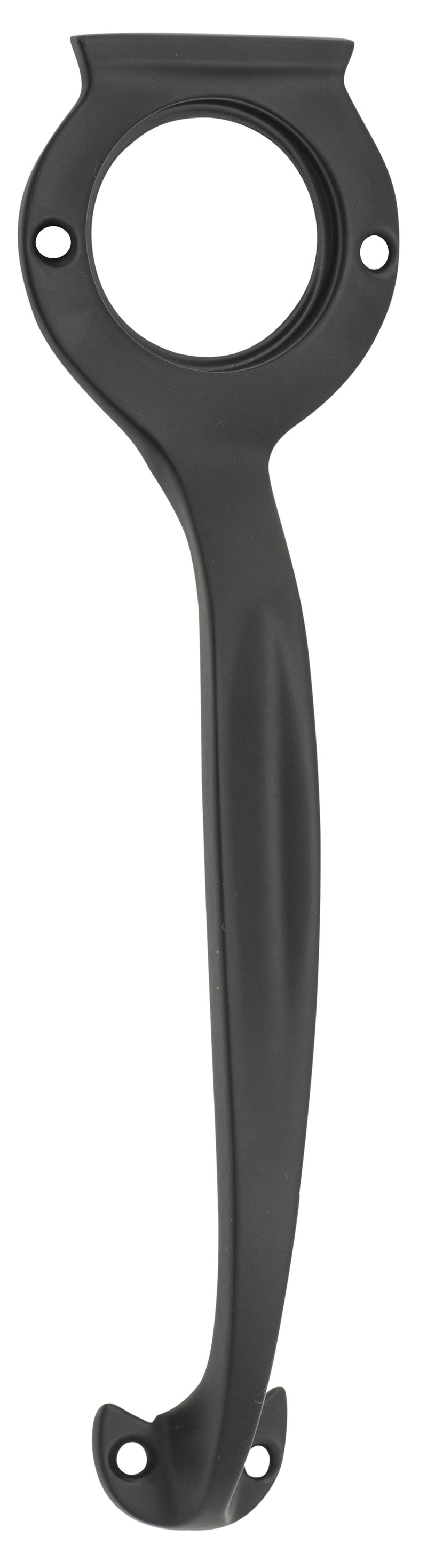 Cylinder Hole Pull Handle Matt Black / H185xW50xP28mm