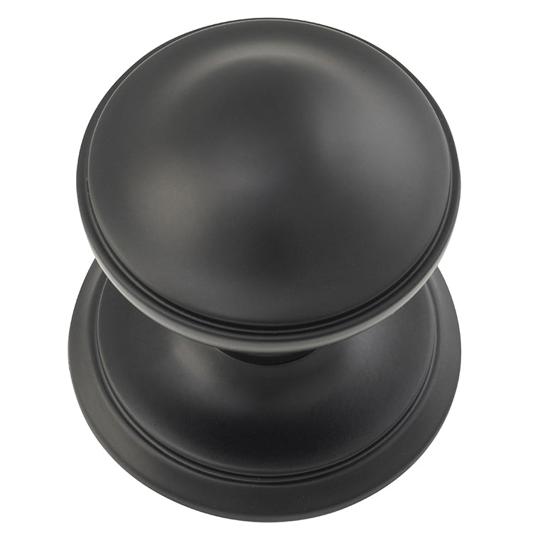 Classic Centre Door Knob Matt Black