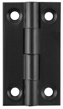 Fixed Pin Cabinet Hinge Matt Black / H38xW22mm