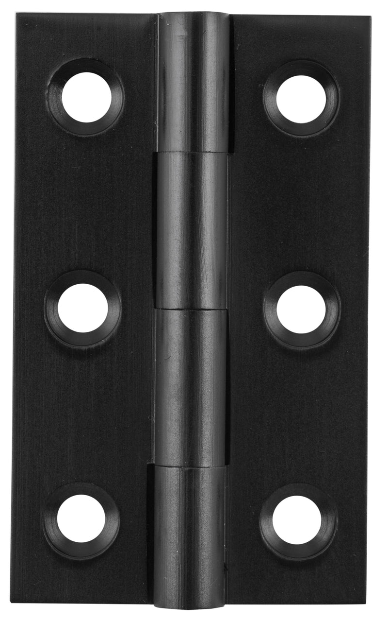 Fixed Pin Cabinet Hinge Matt Black / H50xW28mm