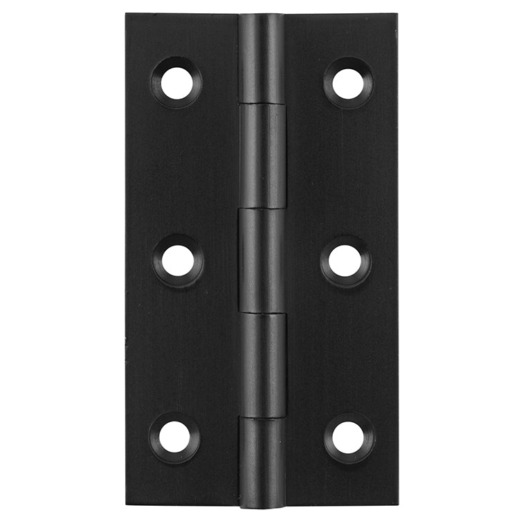 Fixed Pin Cabinet Hinge Matt Black / H63xW35mm