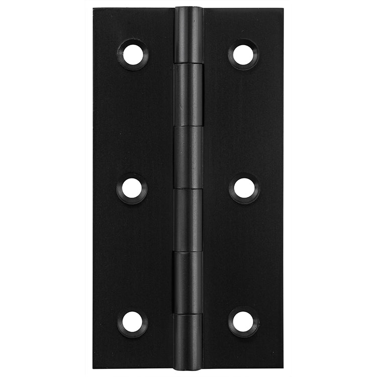Fixed Pin Cabinet Hinge Matt Black / H76xW41mm