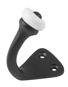 Porcelain Tip Robe Hooks Matt Black