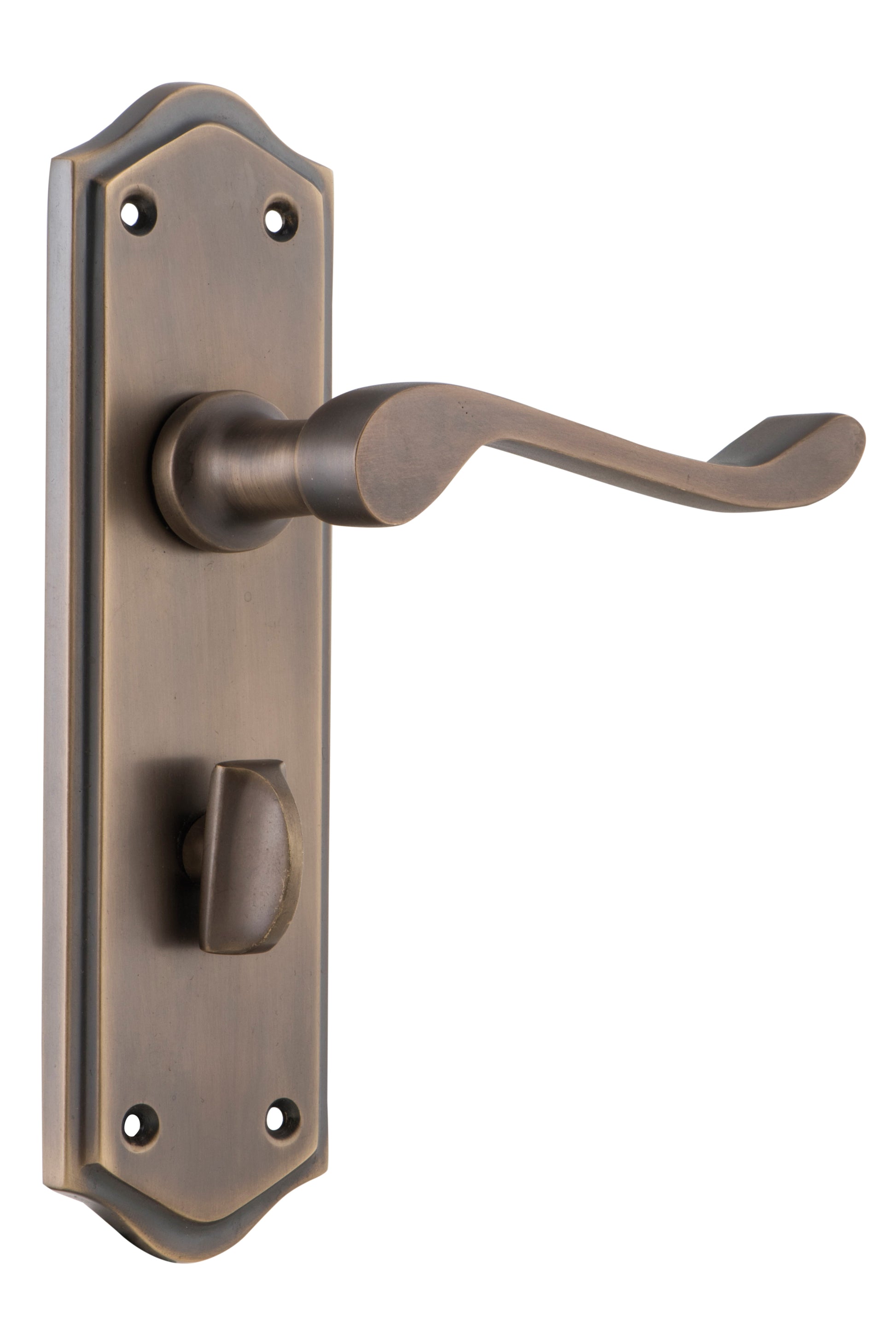 Henley Lever - Long Backplate Antique Brass / Privacy | Privacy