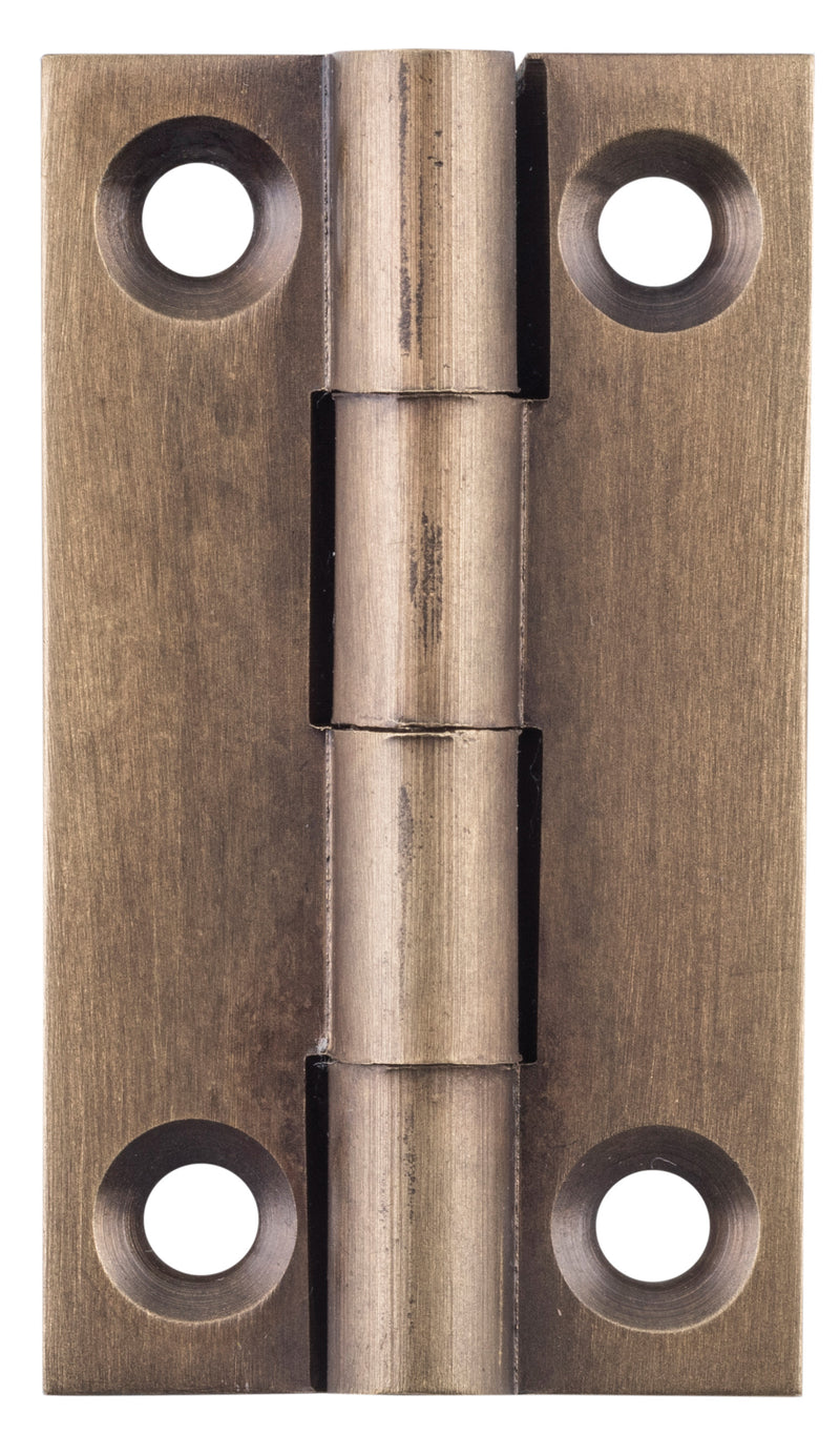 Fixed Pin Cabinet Hinge Antique Brass / H38xW22mm