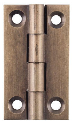 Fixed Pin Cabinet Hinge Antique Brass / H38xW22mm
