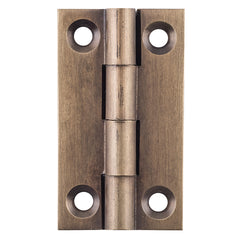 Fixed Pin Cabinet Hinge Antique Brass / H38xW22mm