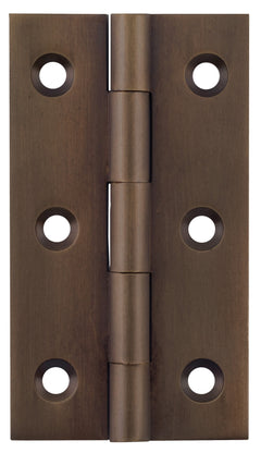 Fixed Pin Cabinet Hinge Antique Brass / H63xW35mm