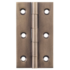 Fixed Pin Cabinet Hinge Antique Brass / H63xW35mm