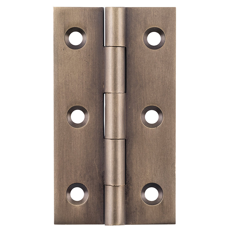 Fixed Pin Cabinet Hinge Antique Brass / H63xW35mm