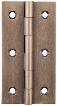 Fixed Pin Cabinet Hinge Antique Brass / H76xW41mm