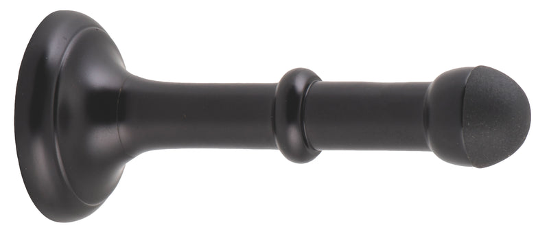 Large Concealed Fix Door Stop Matt Black