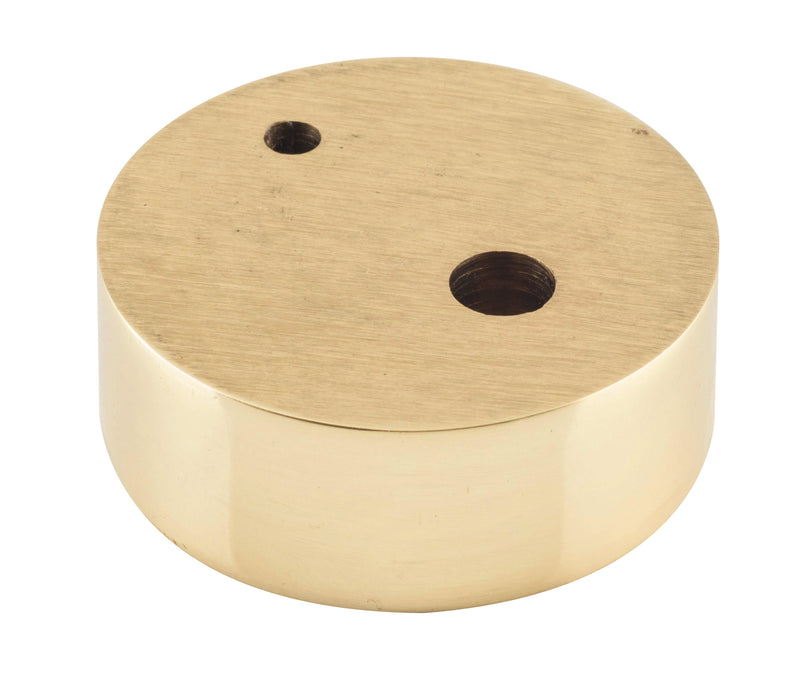 Oval Door Stop Spacer Polished Brass
