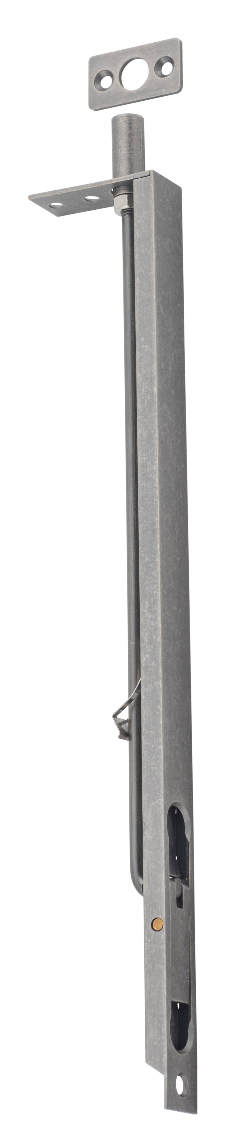 Flush Bolt Rumbled Nickel / L300mm
