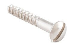 Domed Head Screws Polished Nickel / L25mm