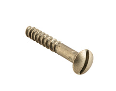Domed Head Screws Satin Brass / L25mm