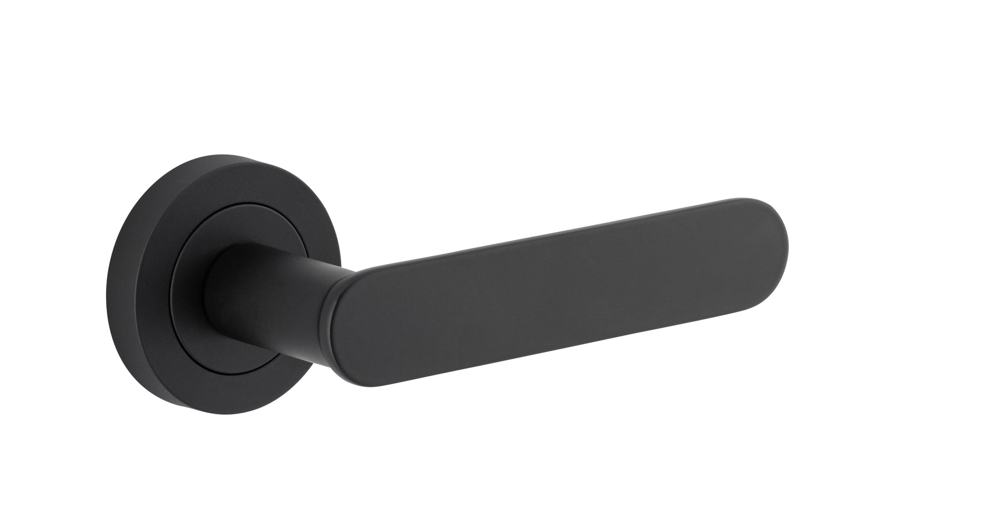 Bronte Lever - Round Rose Matt Black