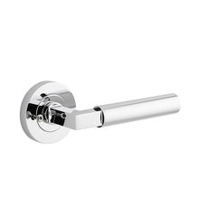 Berlin Lever - Round Rose Privacy Kit (Inbuilt Privacy) Chrome Plated / Solid Brass