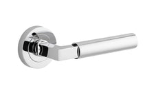 Berlin Lever - Round Rose Chrome Plated