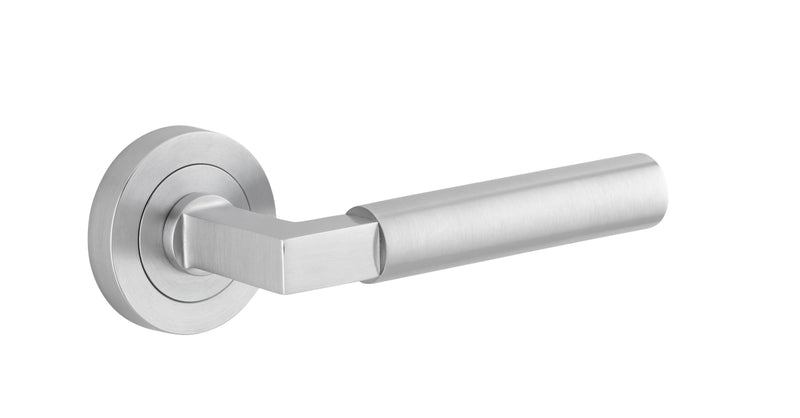 Berlin Lever - Round Rose Satin Chrome
