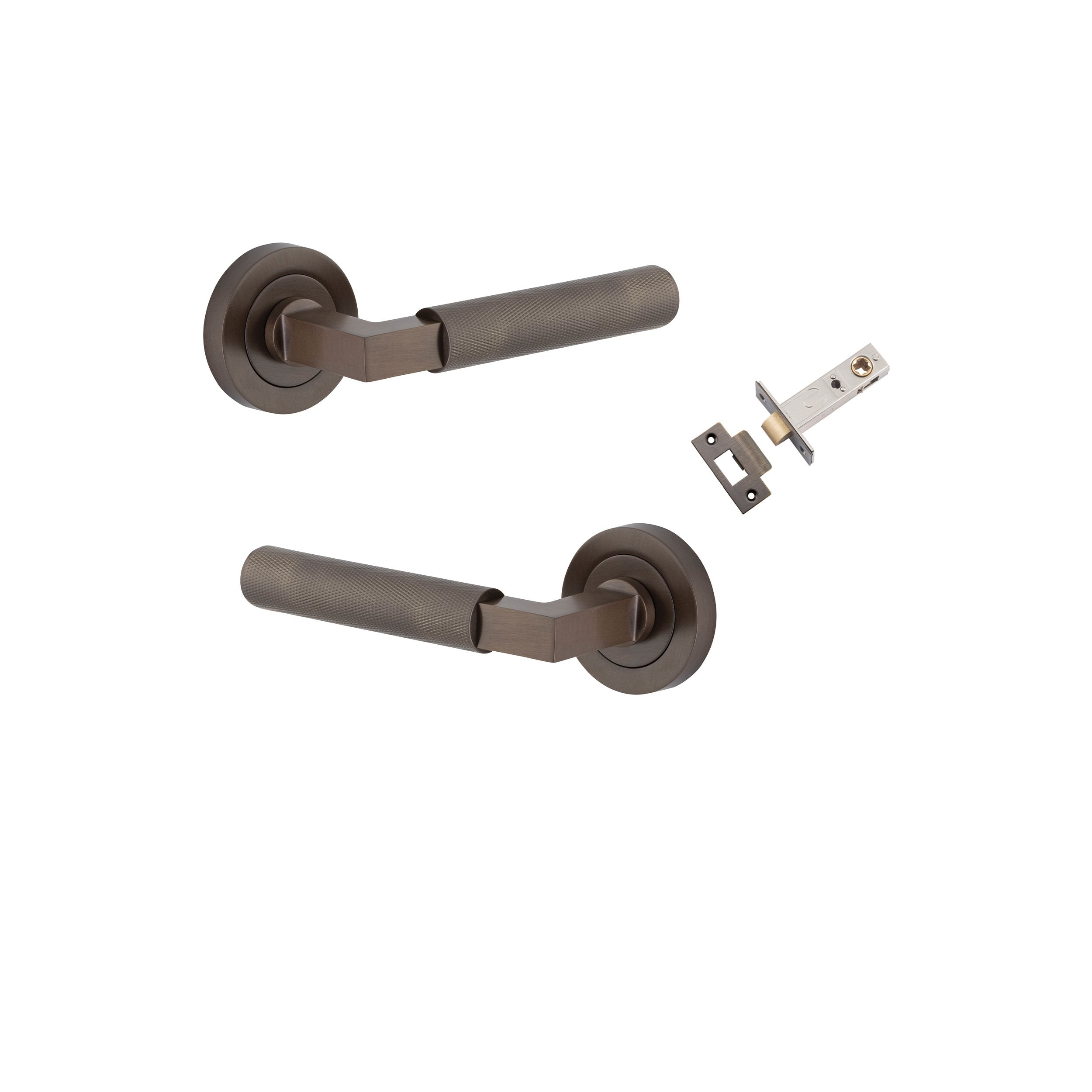 Brunswick Lever - Round Rose Passage Kit