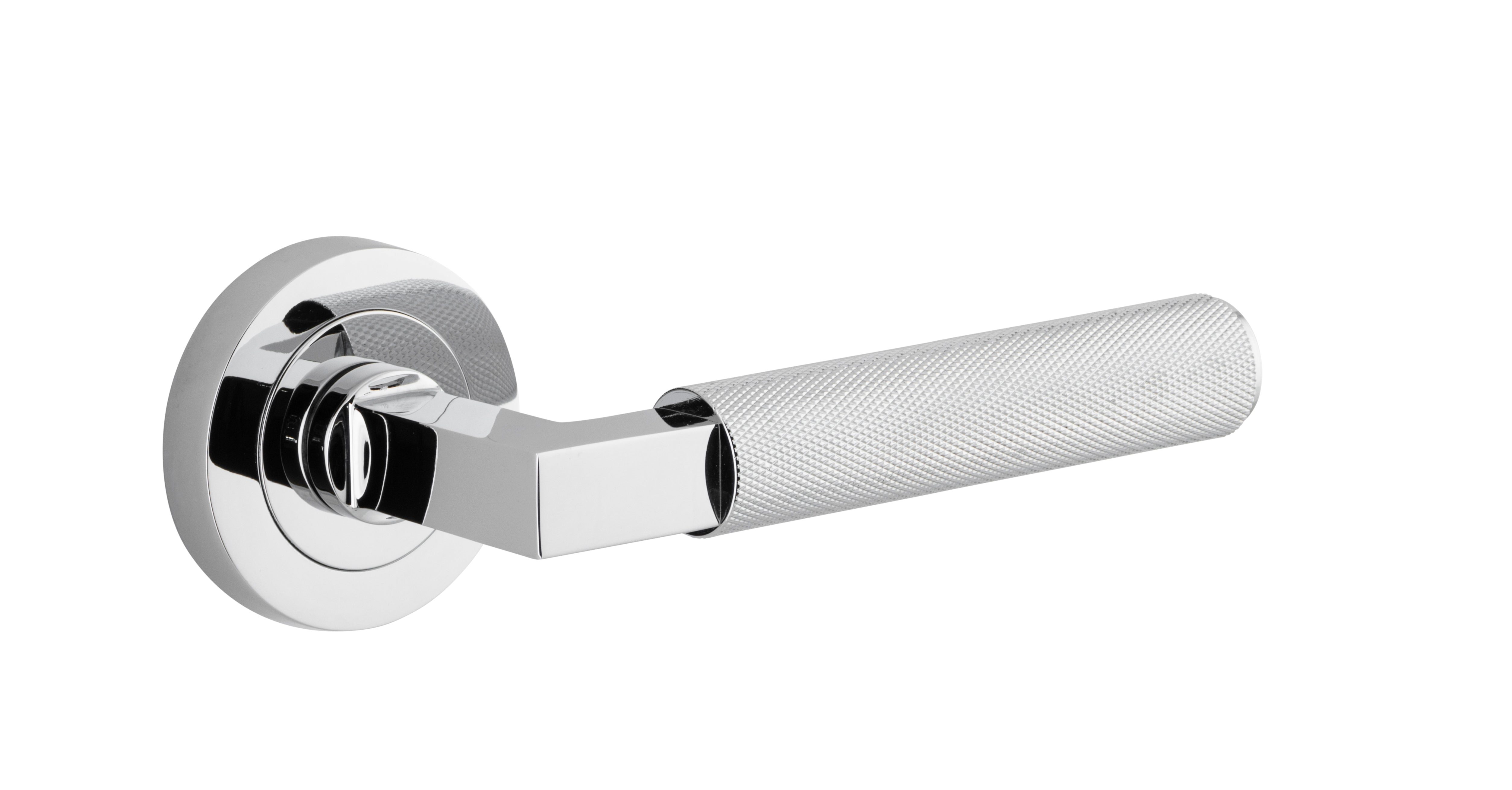 Brunswick Lever - Round Rose Chrome Plated