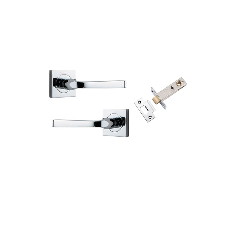 Annecy Lever - Square Rose Passage Kit Chrome Plated / Solid Brass