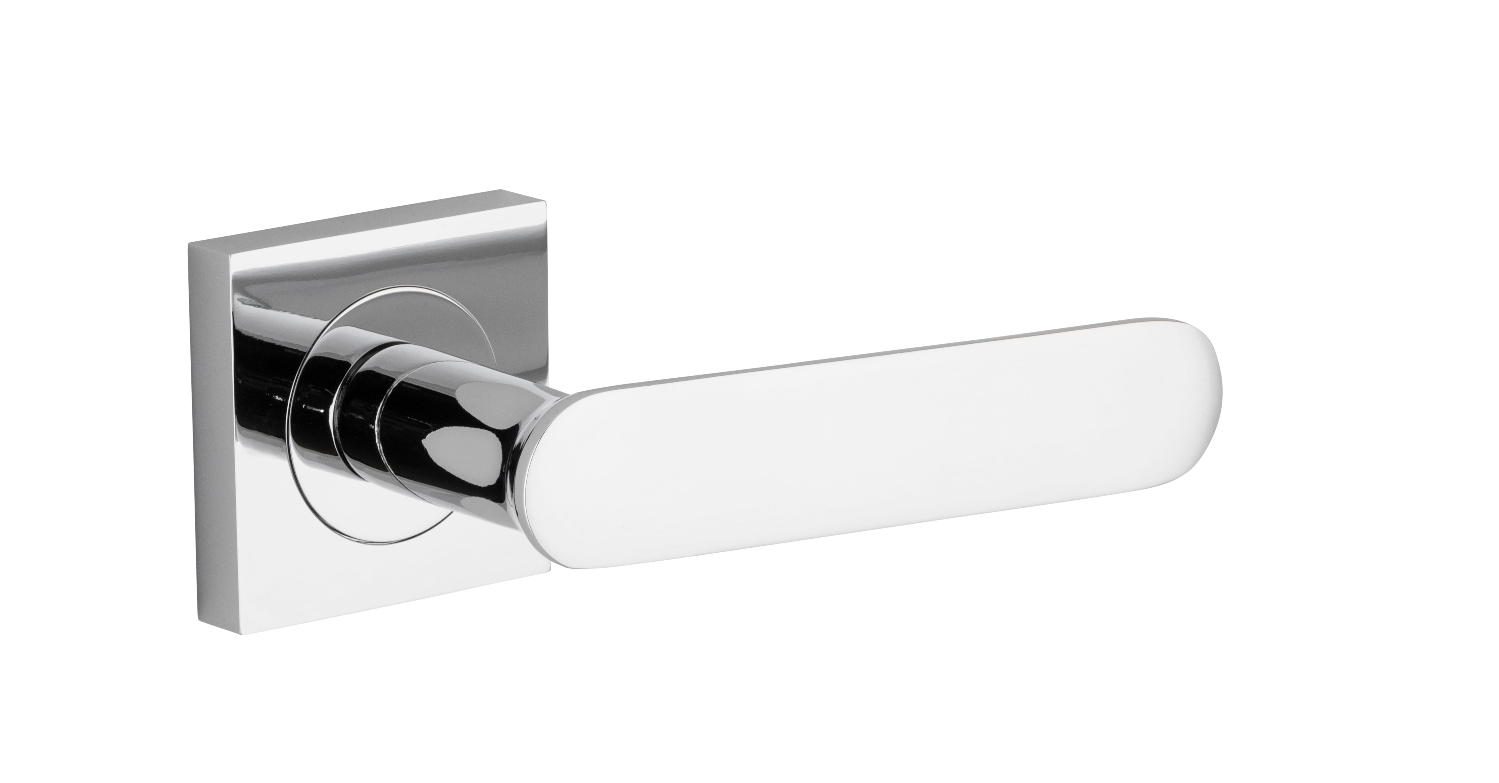 Bronte Lever - Square Rose Chrome Plated