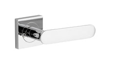 Bronte Lever - Square Rose Privacy Kit (Inbuilt Privacy) Chrome Plated / Solid Brass