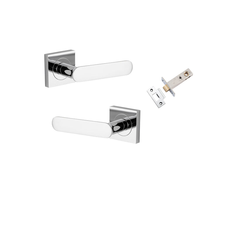 Bronte Lever - Square Rose Passage Kit Chrome Plated / Solid Brass