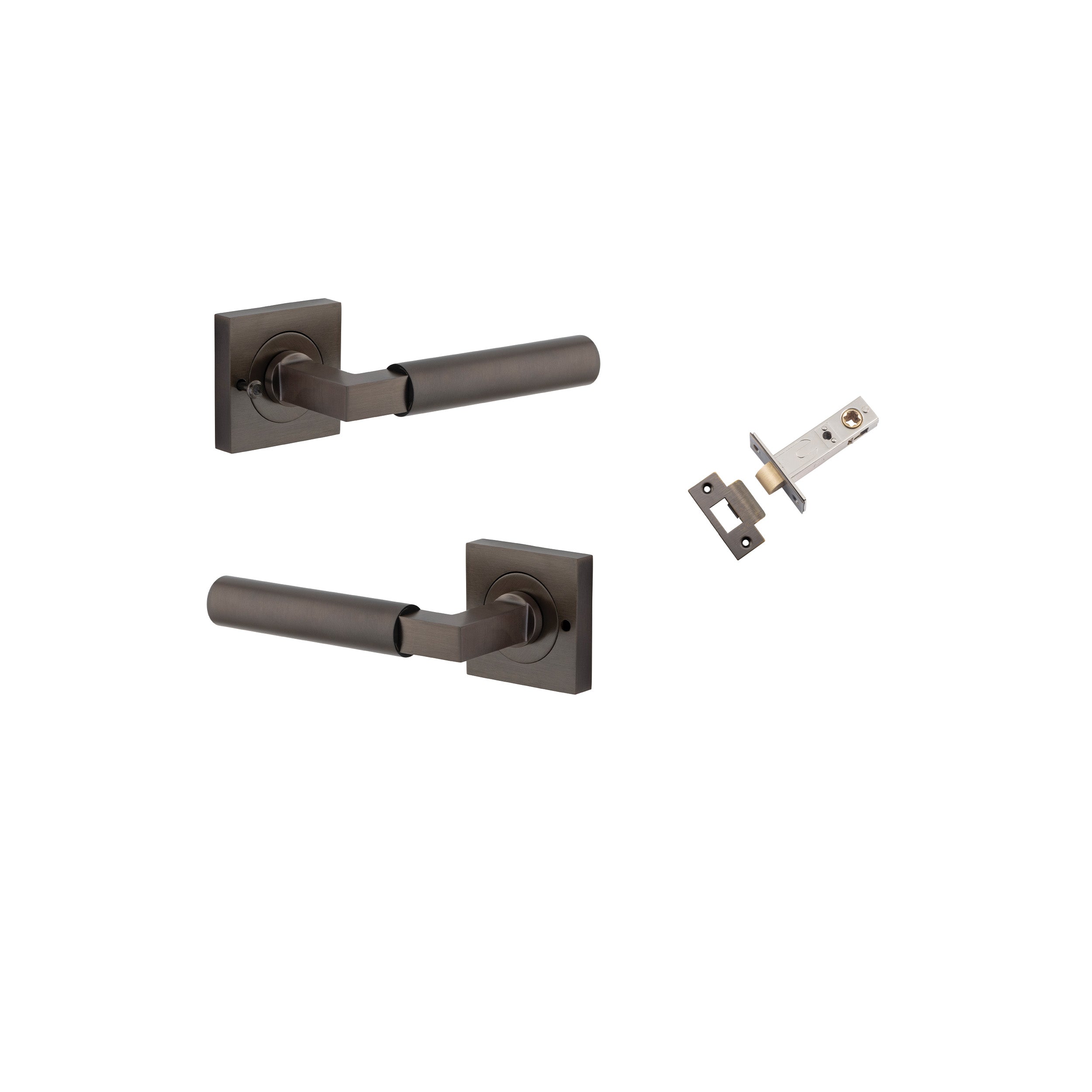 Berlin Lever - Square Rose Privacy Kit (Inbuilt Privacy)