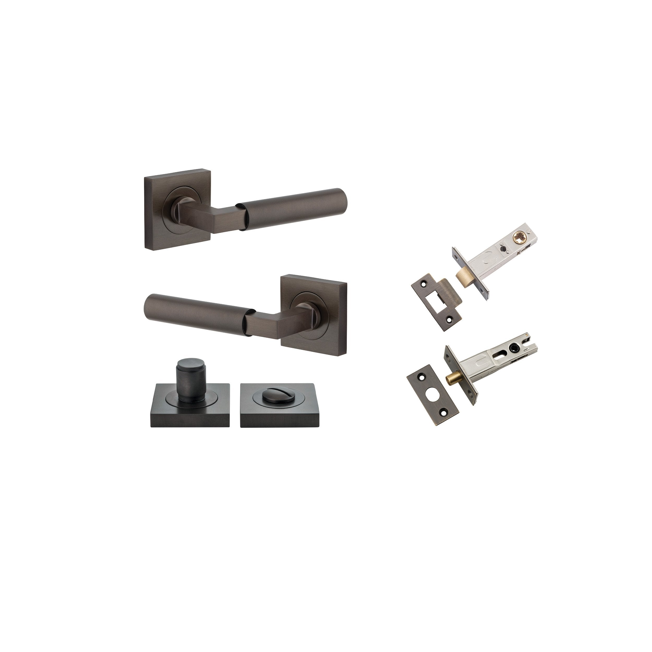 Berlin Lever - Square Rose Privacy Kit