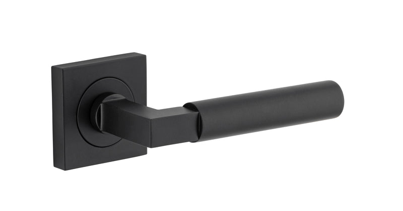 Berlin Lever - Square Rose Matt Black