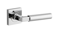 Berlin Lever - Square Rose Privacy Kit (Inbuilt Privacy) Chrome Plated / Solid Brass