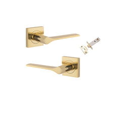 Como Lever - Square Rose Passage Kit Polished Brass / Solid Brass