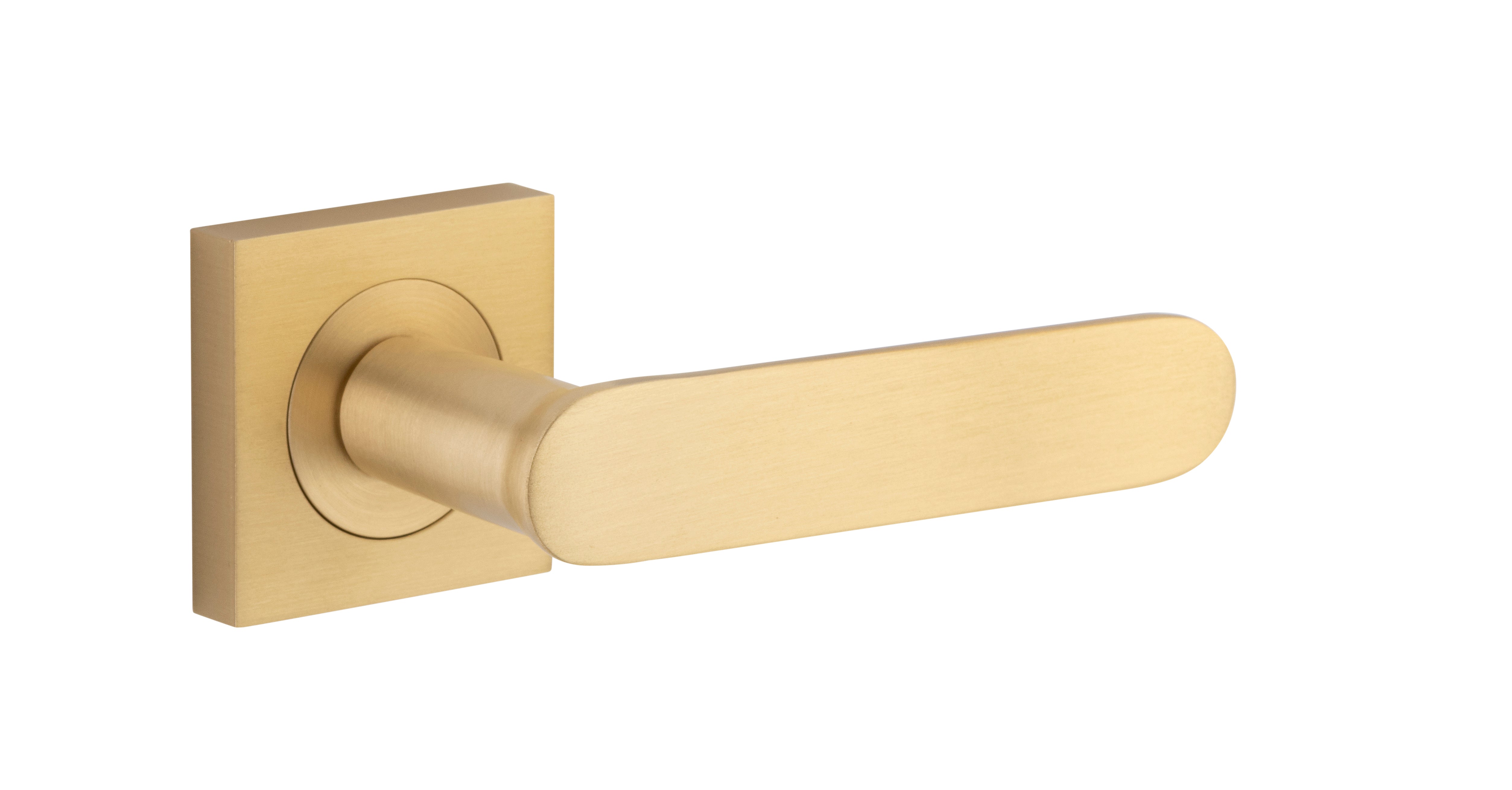 Bronte Lever - Square Rose Satin Brass