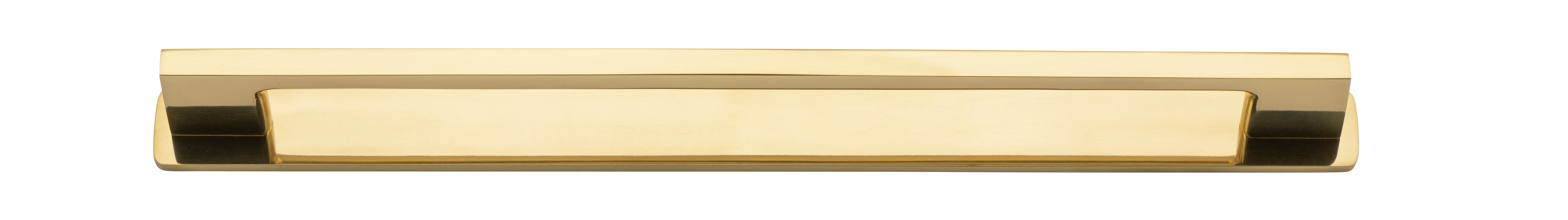 Cali Cabinet Pull with Backplate - CTC 256mm Polished Brass