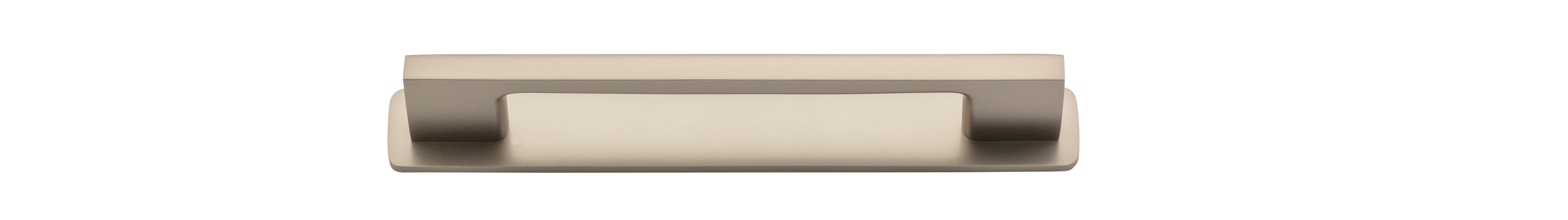 Cali Cabinet Pull with Backplate - CTC 128mm Satin Nickel
