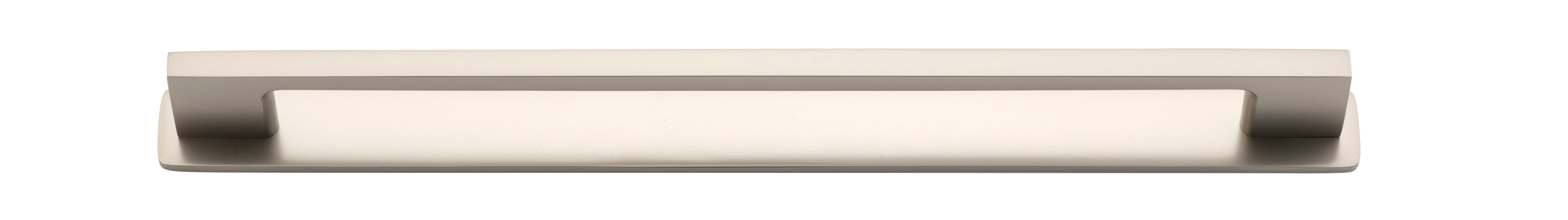Cali Cabinet Pull with Backplate - CTC 256mm Satin Nickel
