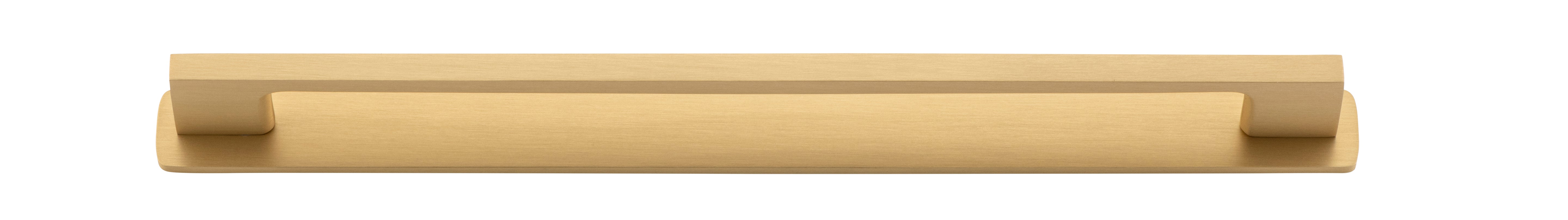Cali Cabinet Pull with Backplate - CTC 256mm Satin Brass