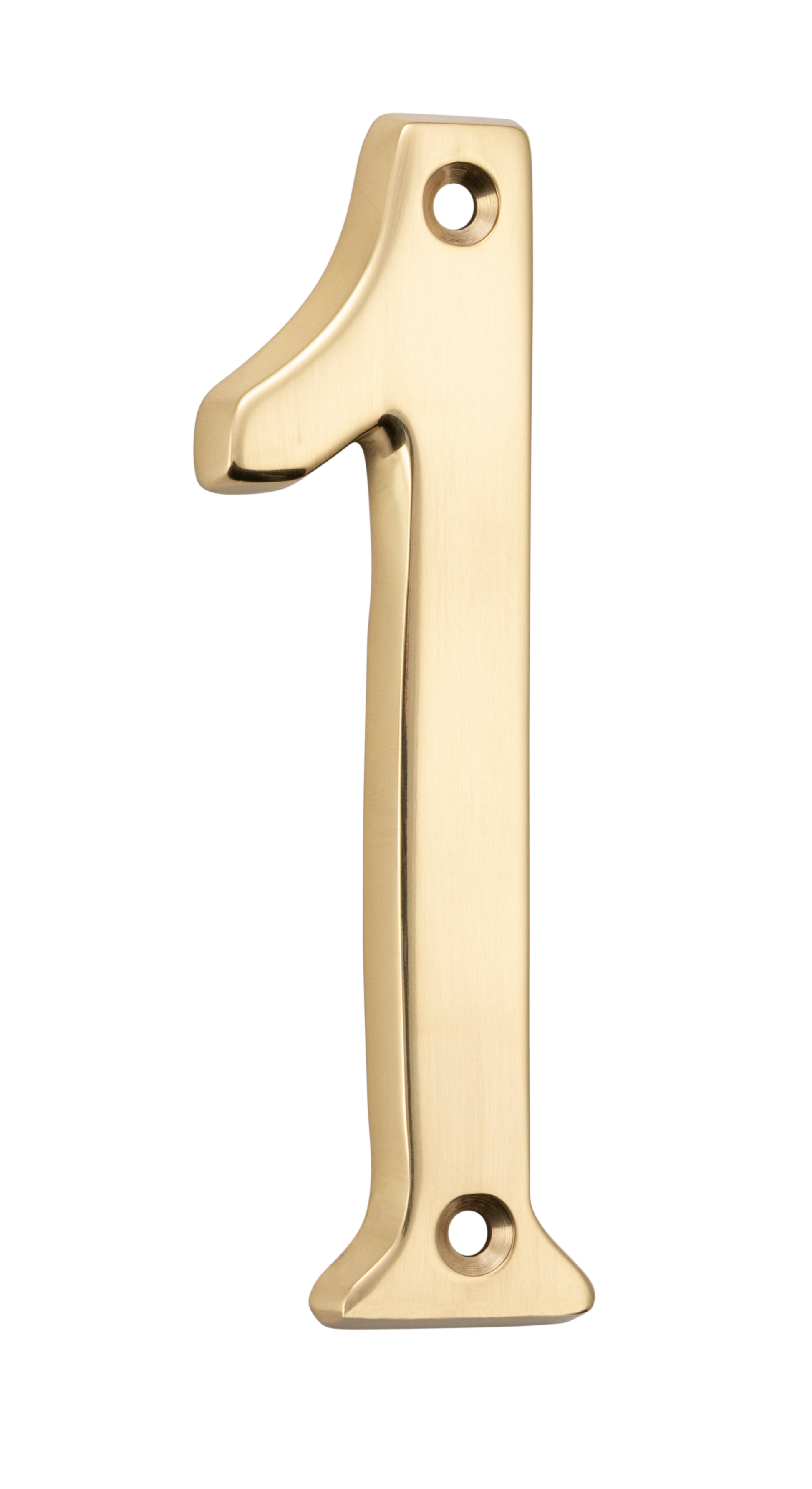 Numerals - 1 Polished Brass