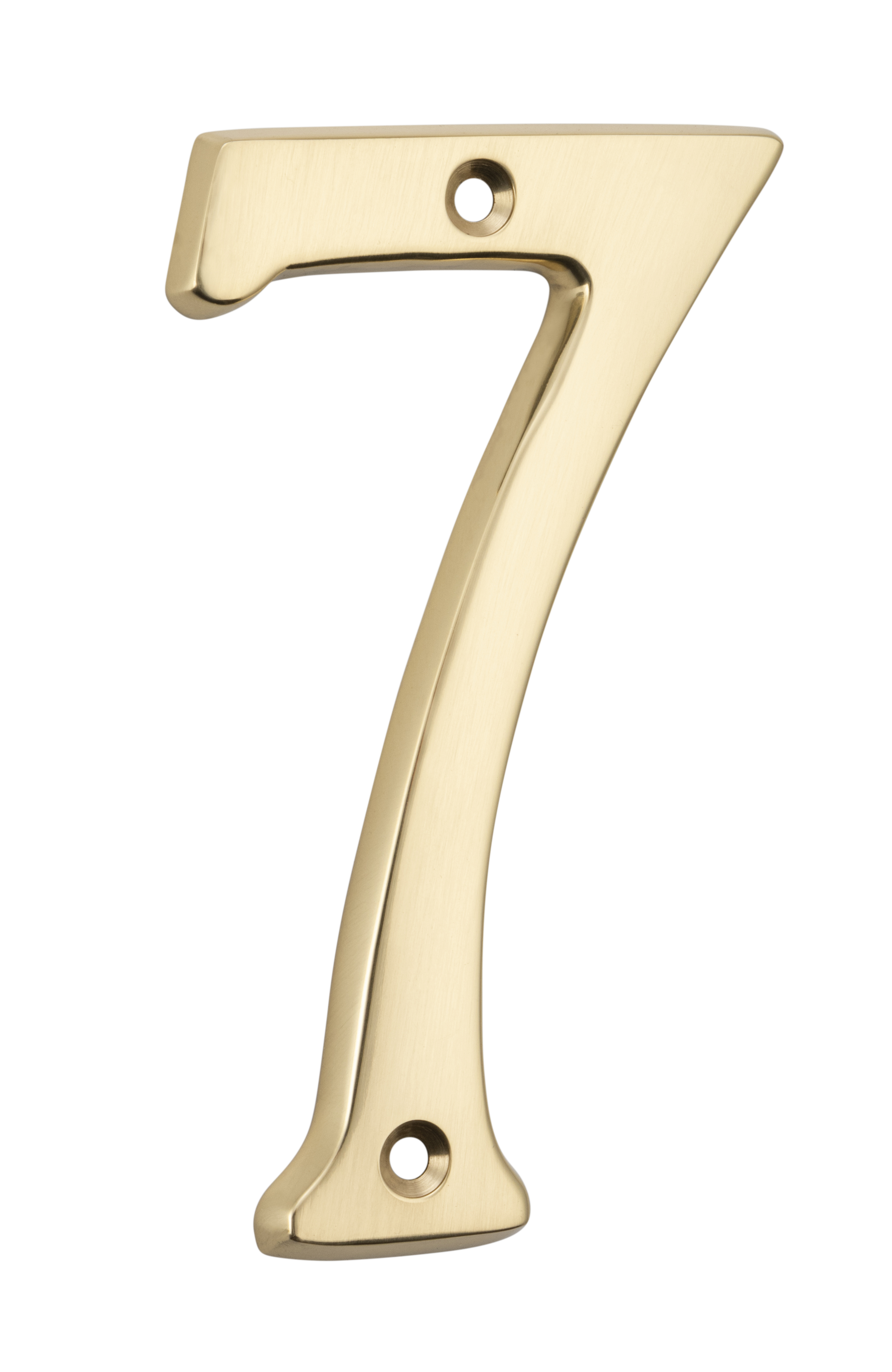 Numerals - 7 Polished Brass