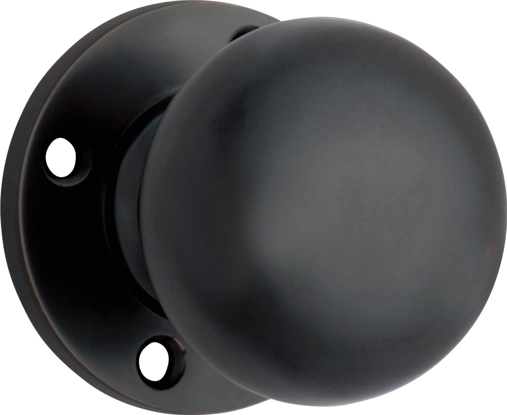Retro Fit Mortice Knob - Round Rose Antique Copper / Passage